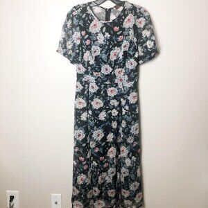 Jondie Floral Chiffon Maxi Dress